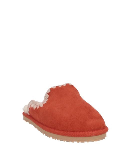Mou Red Mules & Clogs