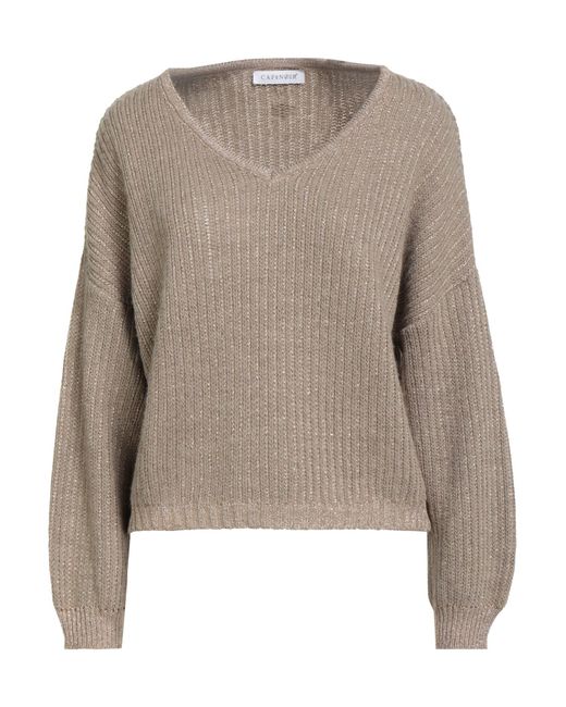 CafeNoir Natural Khaki Sweater Viscose, Acrylic, Polyester, Wool, Alpaca Wool