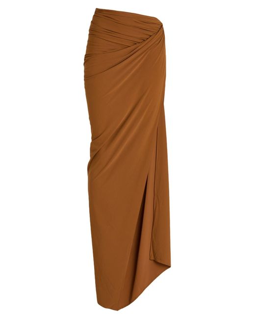 Atlein Brown Maxi Skirt