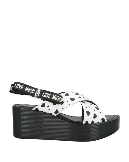 Love Moschino Black Sandals