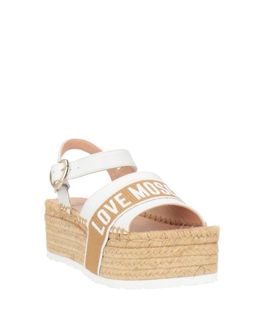 Love Moschino Natural Espadrilles Calfskin