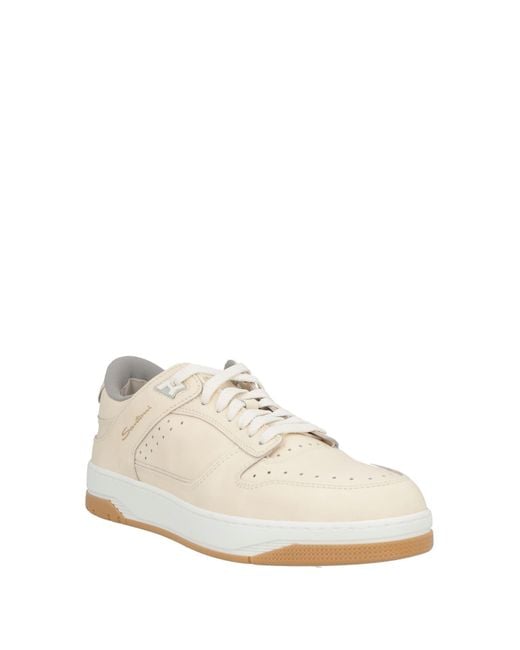 Santoni White Trainers for men