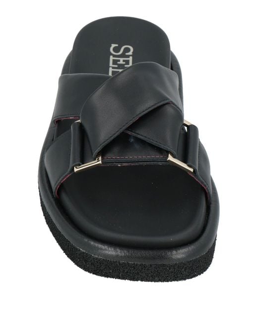 Seboy's Black Sandals