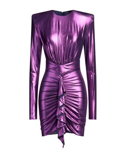 Alexandre Vauthier Purple Mini-Kleid