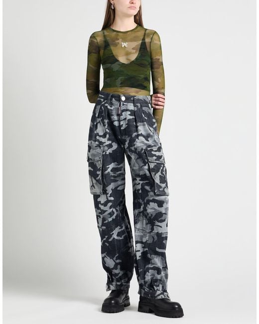 Palm Angels Green Bodysuit Polyamide, Elastane, Polyester