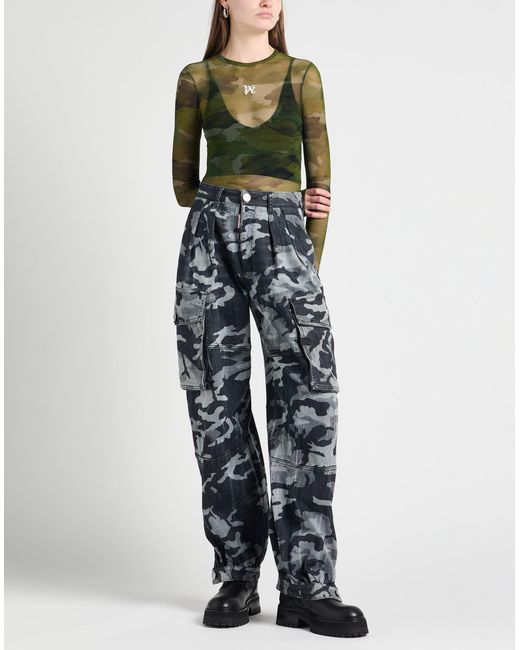 Palm Angels Green Bodysuit Polyamide, Elastane, Polyester