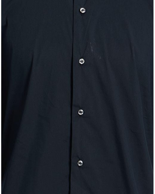 Brian Dales Blue Midnight Shirt Cotton, Polyamide, Elastane for men