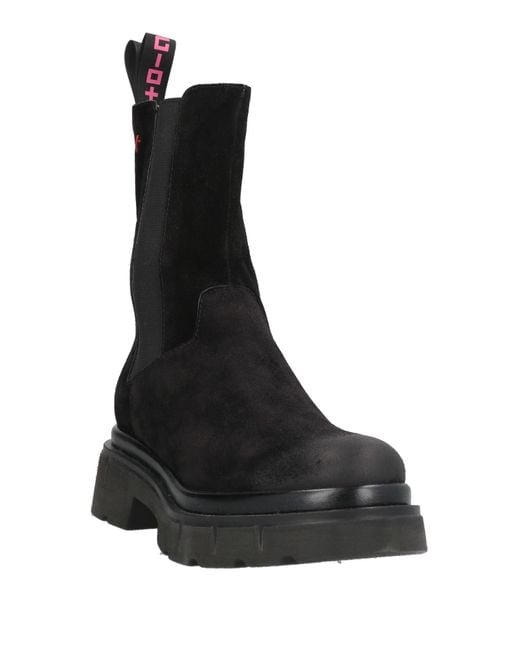 GIO+ Black Ankle Boots Leather