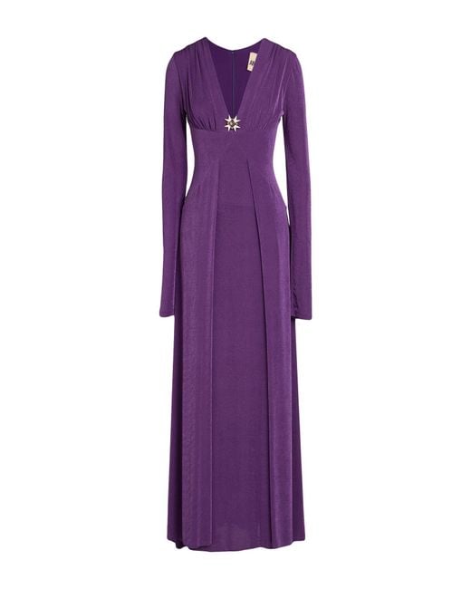 Aniye By Purple Maxi Dress Polyester, Elastane