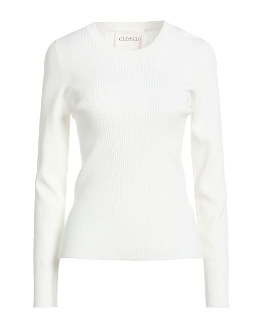 Closed White Sweater Viscose, Polyester