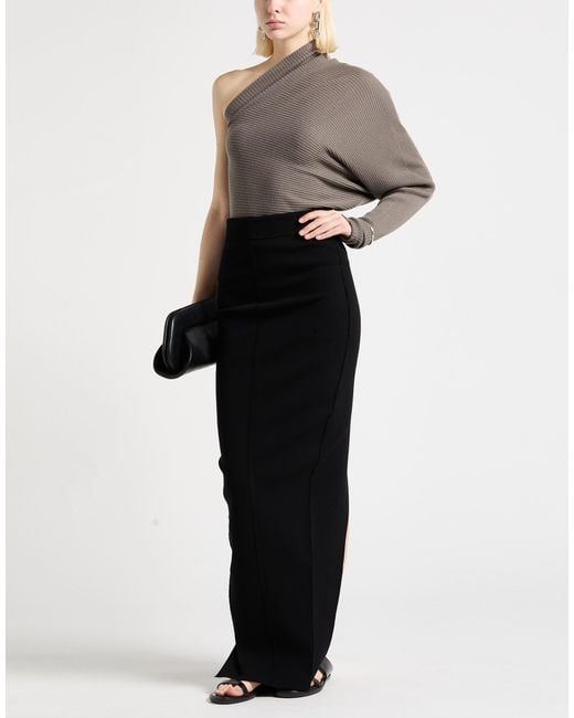 Rick Owens Black Maxi Skirts