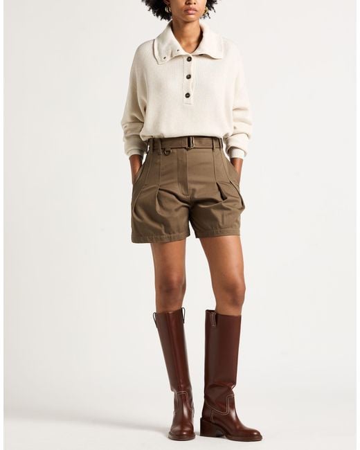 Burberry Brown Khaki Shorts & Bermuda Shorts Cotton
