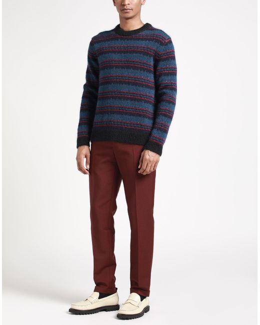 Massimo Alba Blue Slate Sweater Mohair Wool, Silk for men