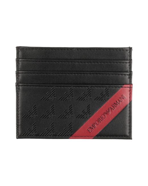 Emporio Armani Black Cardholder for men