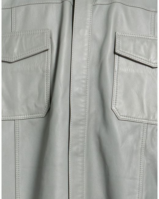 PAIGE Gray Jacket Leather for men