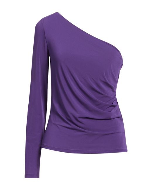 Max Mara Purple Top Viscose, Elastane
