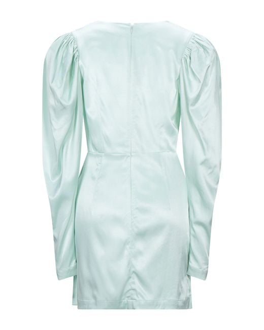 ROTATE BIRGER CHRISTENSEN Blue Mini Dress Viscose, Elastane