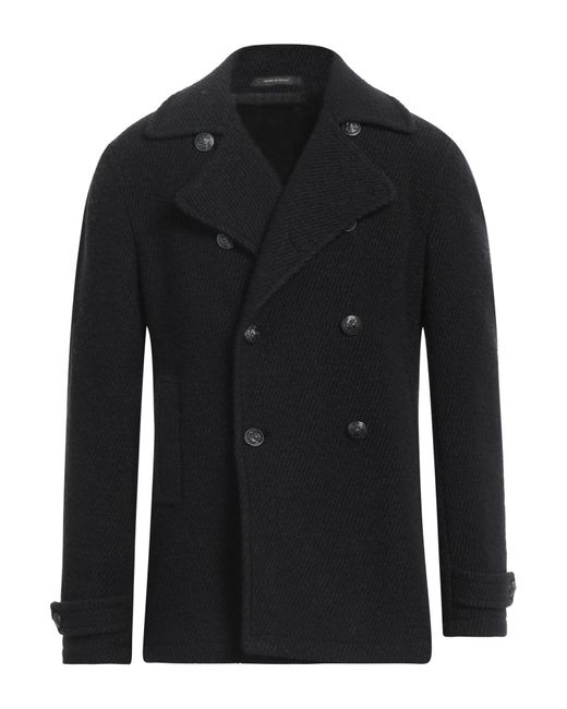 Manteau long Tagliatore pour homme en coloris Black