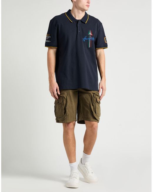Aeronautica Militare Polo Shirt in Black for Men | Lyst UK