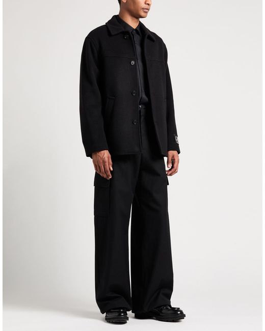 MSGM Black Coat for men