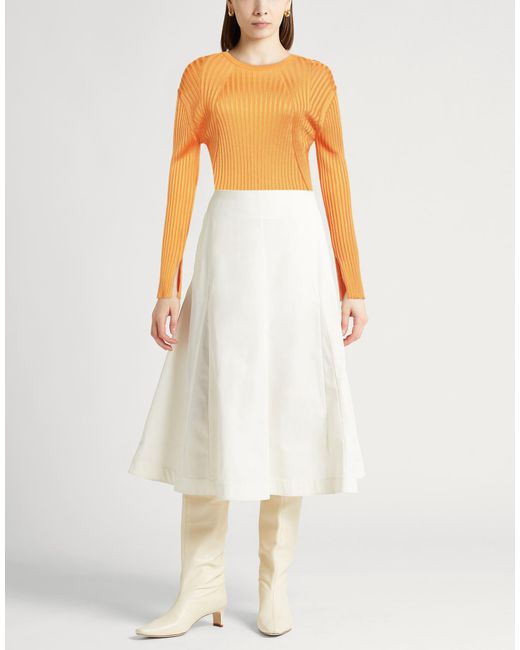 Jil Sander Orange Apricot Sweater Viscose