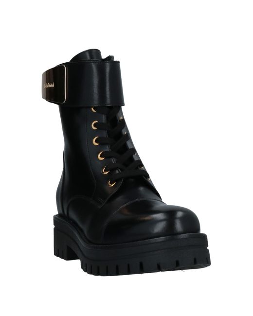 Baldinini Black Ankle Boots Calfskin