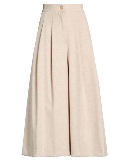 Ottod'Ame Natural Pants Polyester, Viscose, Elastane