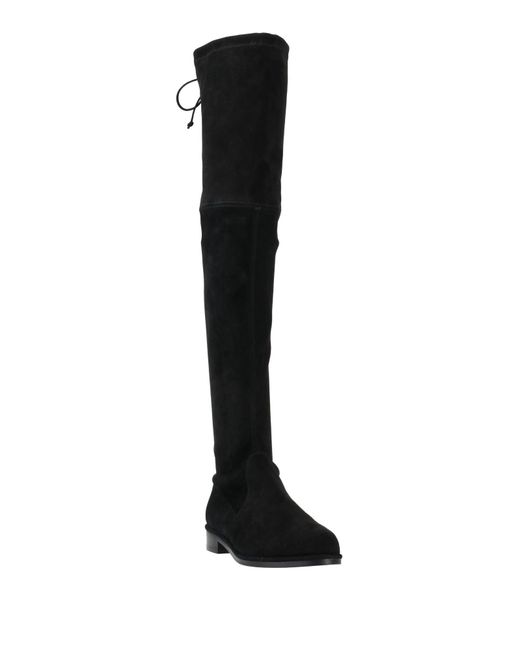 Stuart Weitzman Black Boot Leather