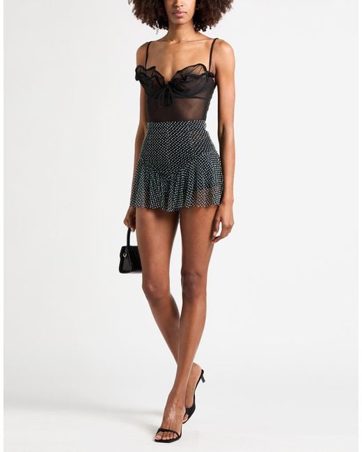 Philosophy Di Lorenzo Serafini Gray Mini Skirt Cotton, Polyamide