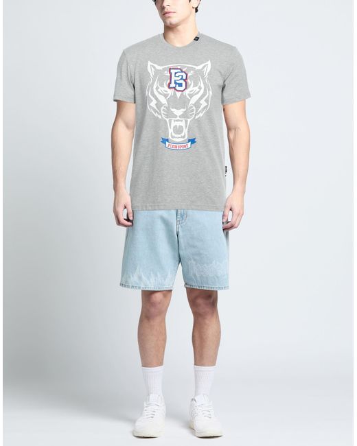 Philipp Plein Gray T-shirt for men