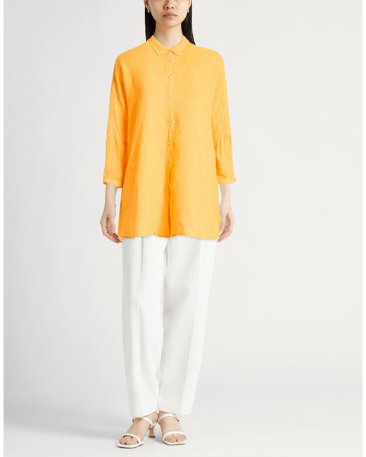 120% Lino Yellow Shirts