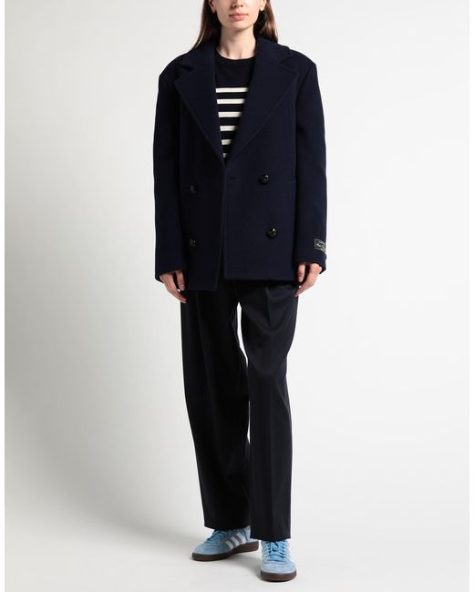MSGM Blue Coat Virgin Wool, Polyamide