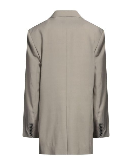 Acne Gray Blazer Viscose, Wool