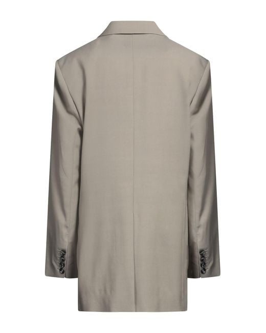 Acne Gray Blazer Viscose, Wool