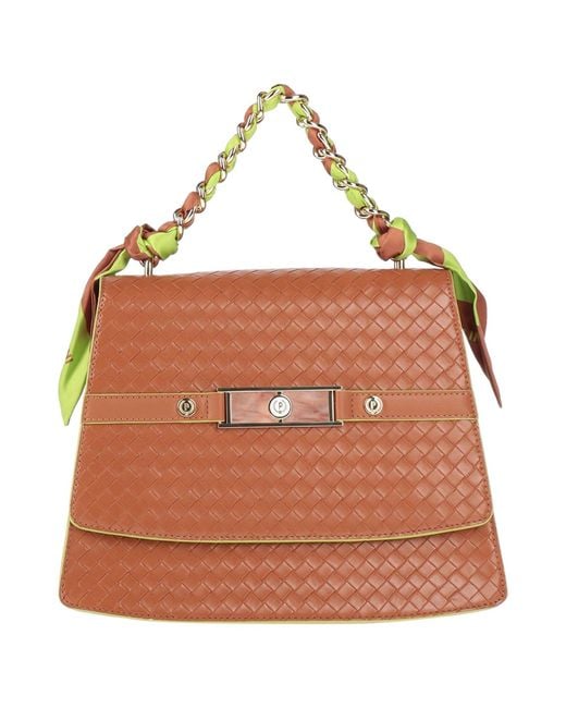 Pollini Brown Handbag Polyurethane