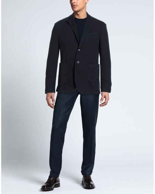 MARCIANO BY GUESS Blue Midnight Blazer Polyester, Viscose, Elastane for men