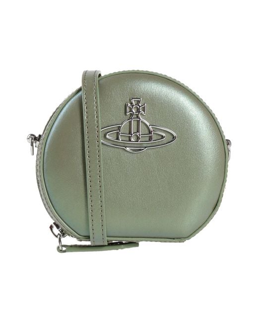 Vivienne Westwood Green Cross-Body Bag Leather