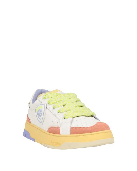 Blauer Sneakers in Yellow für Herren