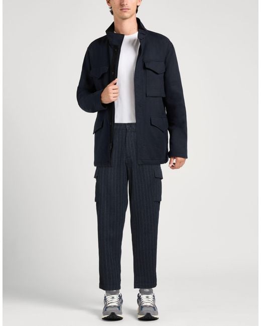 Mason's Blue Pants Cotton, Polyamide for men