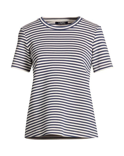 Max Mara Black T-Shirt Cotton, Polyester, Elastane