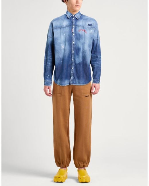 DSquared² Blue Denim Shirt for men