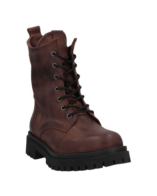 Divine Follie Brown Ankle Boots