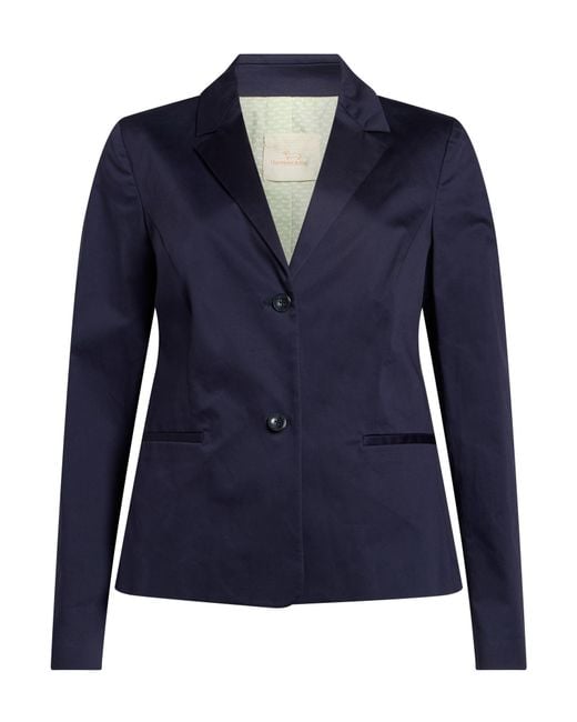 Harmont & Blaine Blue Blazer Cotton, Elastane