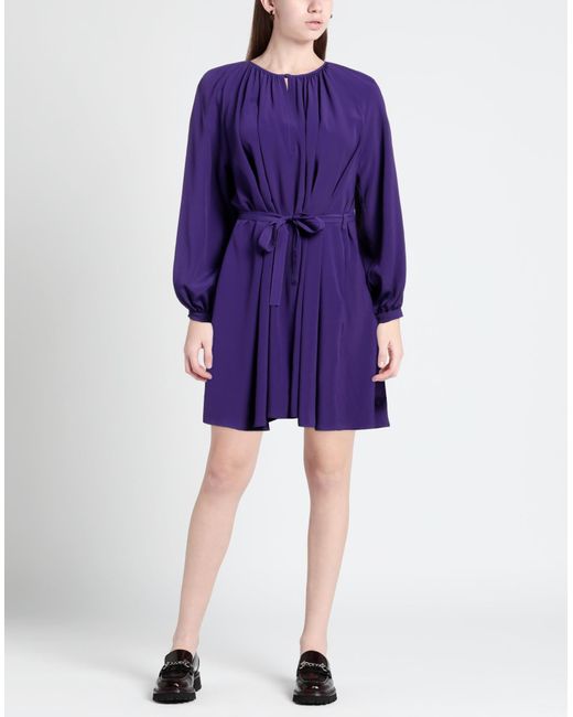 Suoli Purple Mini Dress