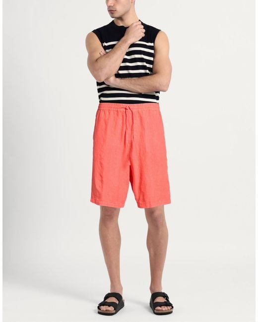 120% Lino Red Shorts & Bermuda Shorts for men