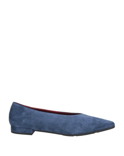 THERESA Blue Ballet Flats Leather