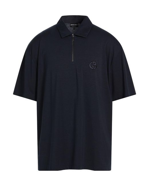 Giorgio Armani Blue Polo Shirts for men