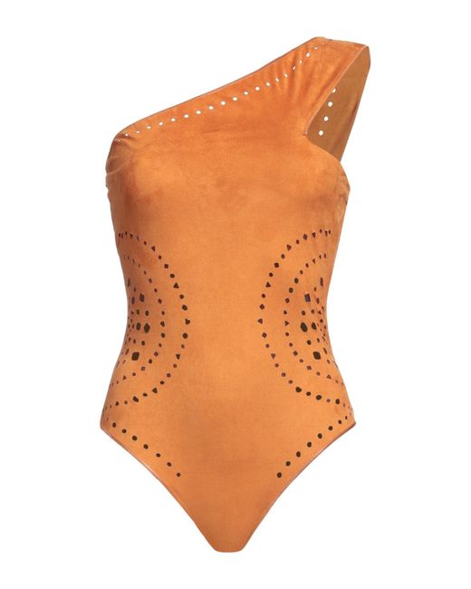 ME FUI Orange One-piece Swimsuit
