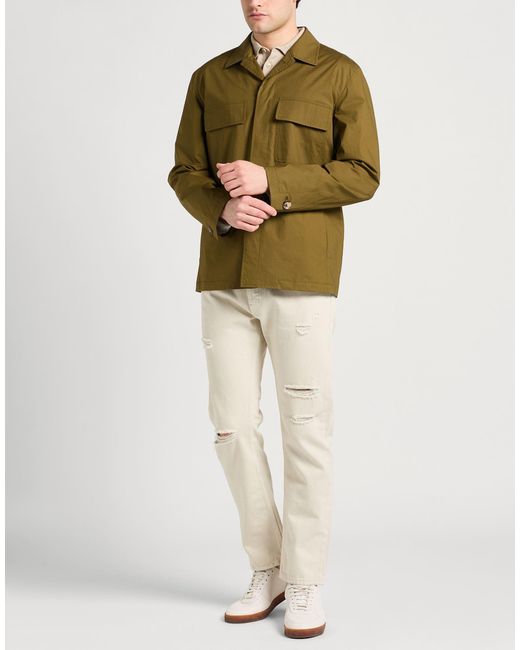 Lardini Green Jacket Cotton, Elastane for men