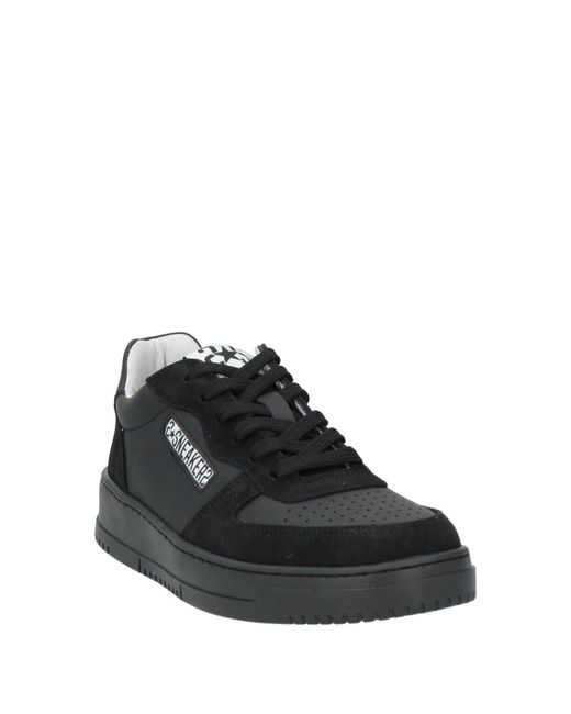2 Star Black Sneakers Leather